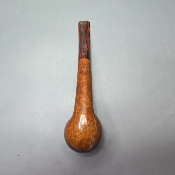 James Upshall Empire Series Tradition Magnum Smooth Long Shank Bent Billiard with Cumberland (Unsmoked Estate) - Image 9