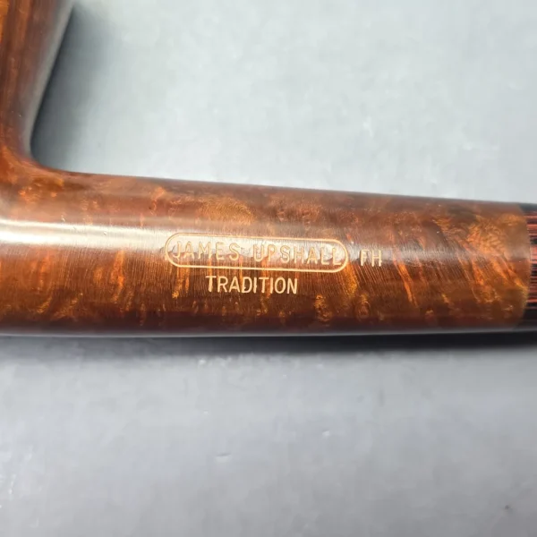 James Upshall Empire Series Tradition Magnum Smooth Long Shank Bent Billiard with Cumberland (Unsmoked Estate) - Image 10