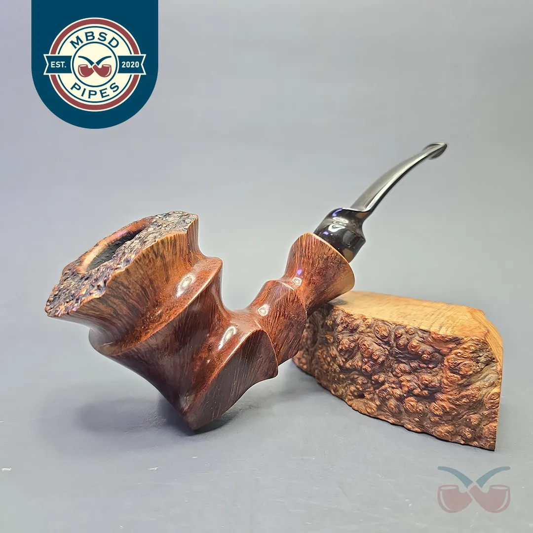 Preben Holm Crown Extra Large Smooth Spiral Carved Freehand Sitter (Estate)