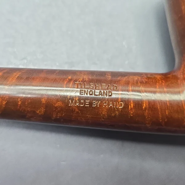 James Upshall Empire Series Tradition Magnum Smooth Long Shank Bent Billiard with Cumberland (Unsmoked Estate) - Image 11