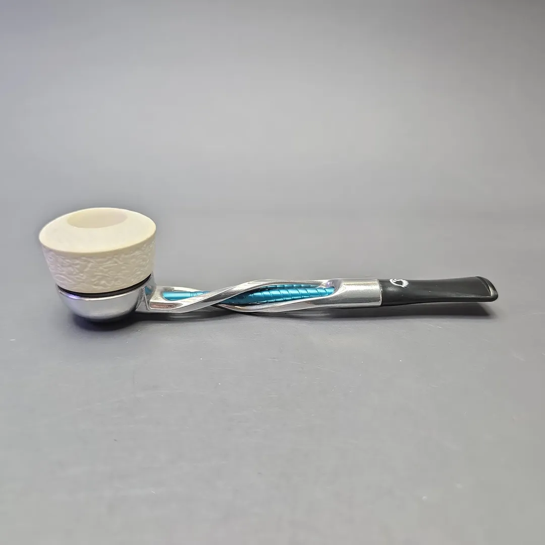 Falcon Shillelagh Blue with MBSD Meerschaum Squat Dublin Bowl (New) - Image 2