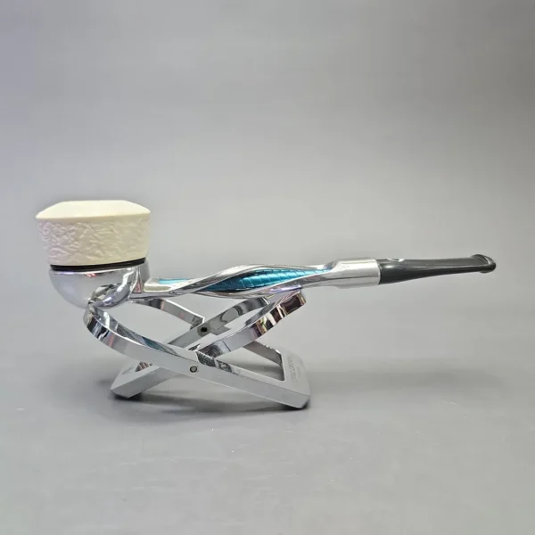 Falcon Shillelagh Blue with MBSD Meerschaum Squat Dublin Bowl (New) - Image 3