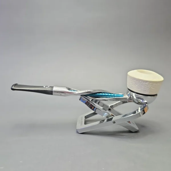 Falcon Shillelagh Blue with MBSD Meerschaum Squat Dublin Bowl (New) - Image 5