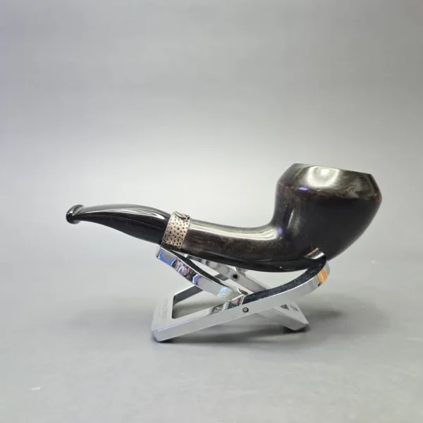 Nording Silver Classic Smooth Rhodesian Horn with Silver (Estate) - Image 4