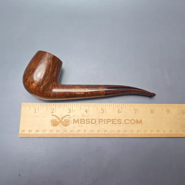 James Upshall Empire Series Tradition Magnum Smooth Long Shank Bent Billiard with Cumberland (Unsmoked Estate) - Image 12