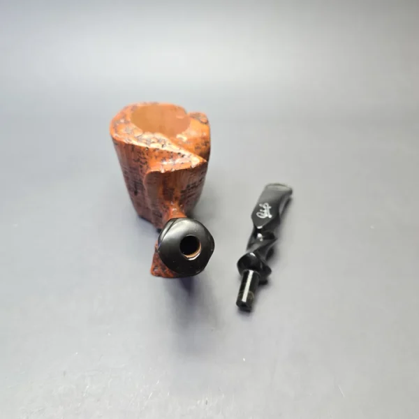 Preben Holm Fancy Private Collection Sandblast (C5) Magnum Freehand Sitter with Ebonite Ferrule (Unsmoked Estate) - Image 13