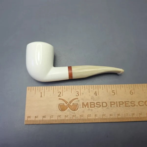 MBSD Meerschaum Deluxe Smooth Dublin with Briar-Mortise (New) - Image 8
