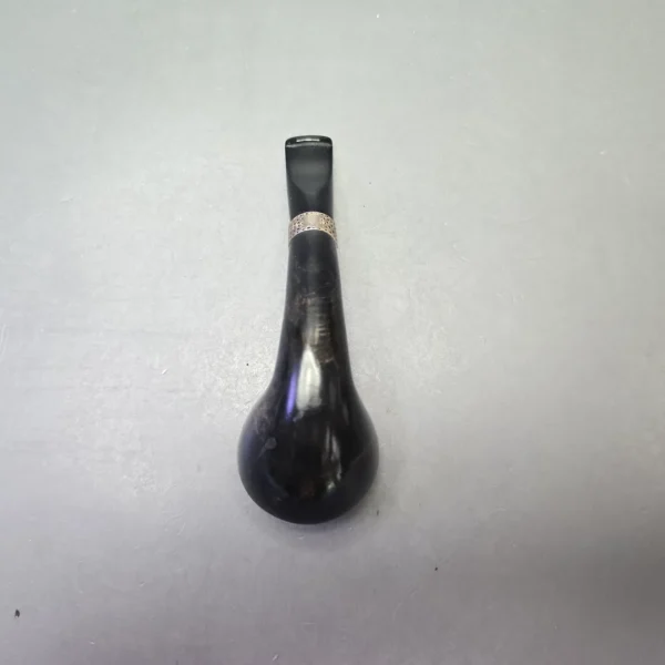Nording Silver Classic Smooth Rhodesian Horn with Silver (Estate) - Image 9