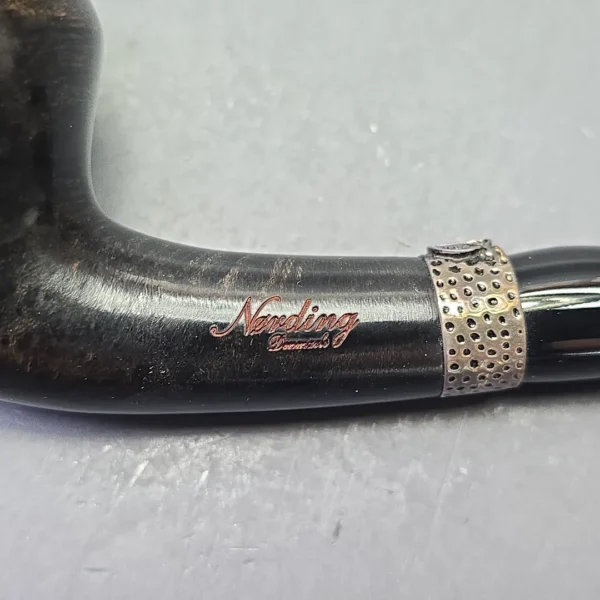 Nording Silver Classic Smooth Rhodesian Horn with Silver (Estate) - Image 10