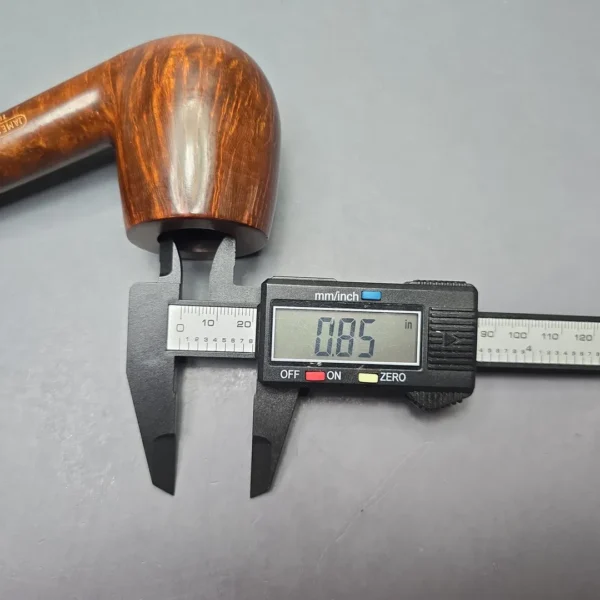 James Upshall Empire Series Tradition Magnum Smooth Long Shank Bent Billiard with Cumberland (Unsmoked Estate) - Image 13