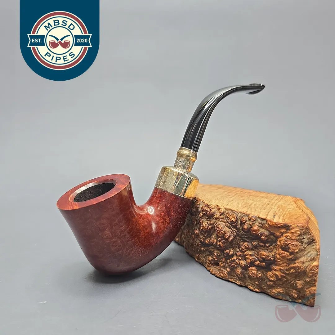 Peterson (2025) Terracotta Spigot 05 Smooth Calabash with Silver (Estate)