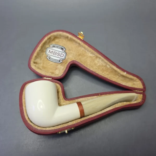 MBSD Meerschaum Deluxe Smooth Dublin with Briar-Mortise (New) - Image 11