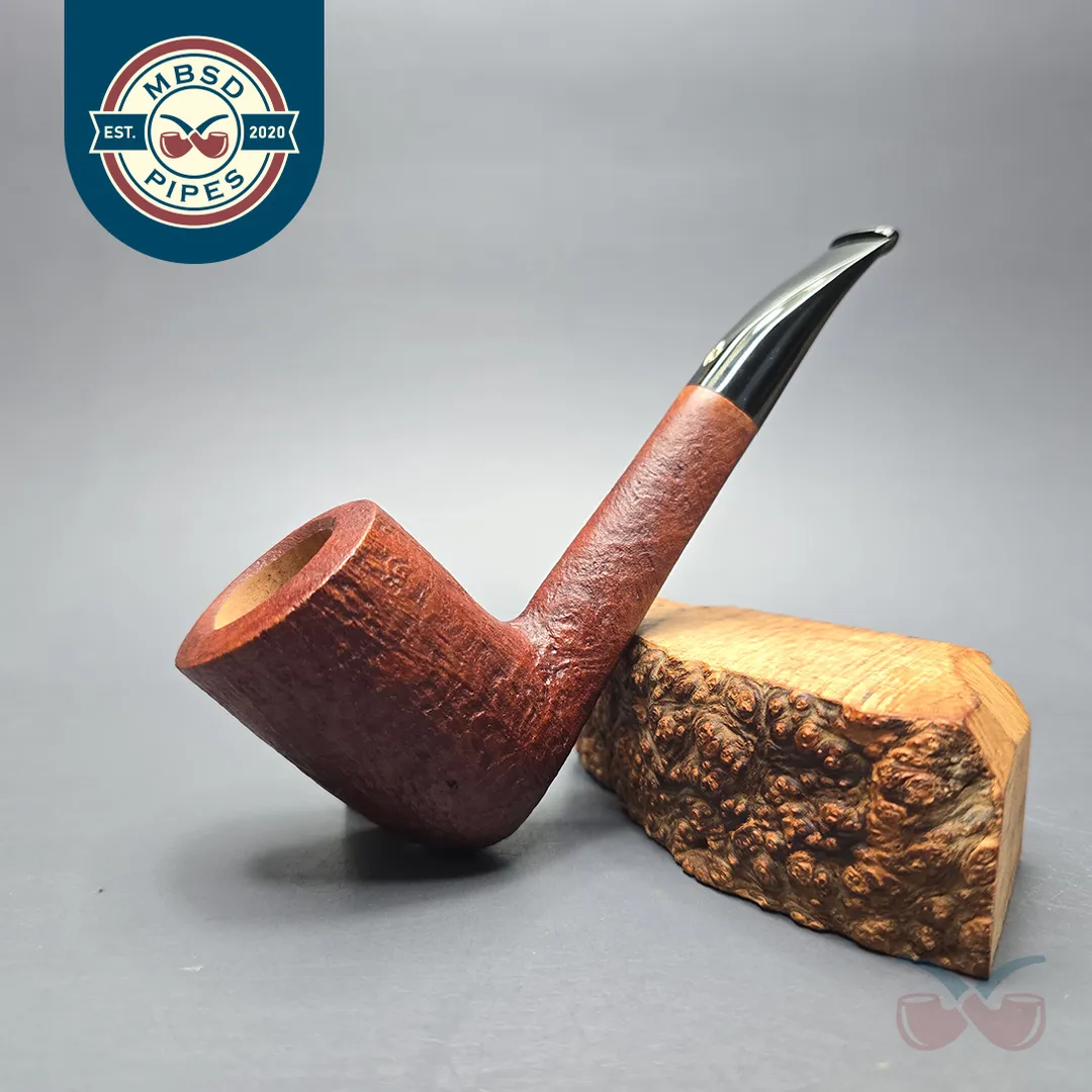 Savinelli Hand Made Sandblasted Stack Dublin (Unsmoked Estate)
