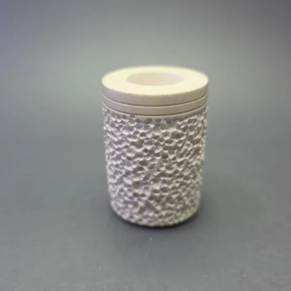 MBSD Meerschaum Deluxe Rusticated Poker with Briar-Mortise (New) - Image 3