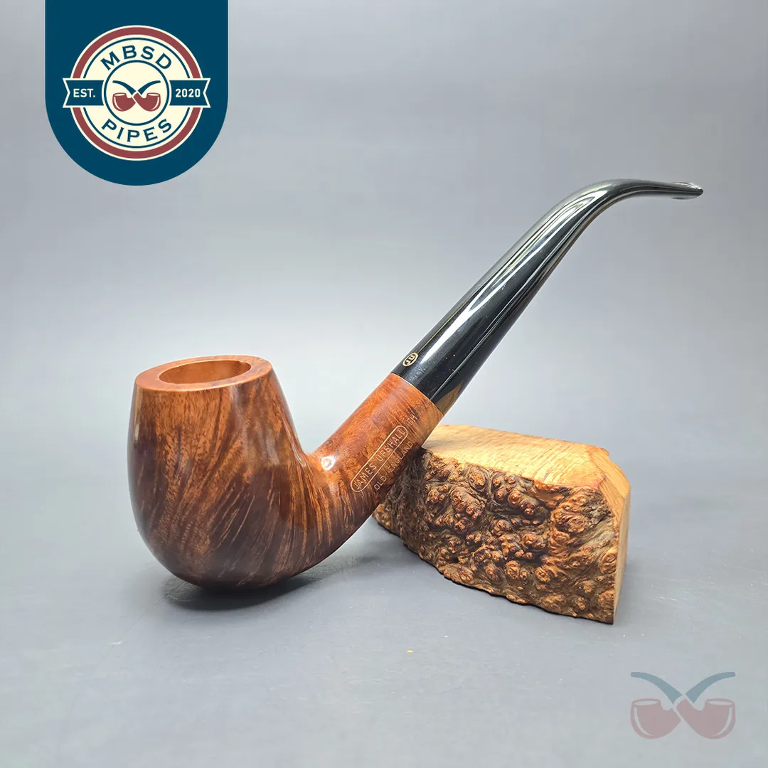 James Upshall Empire Series Old England Magnum Smooth Bent Billiard (Unsmoked Estate)