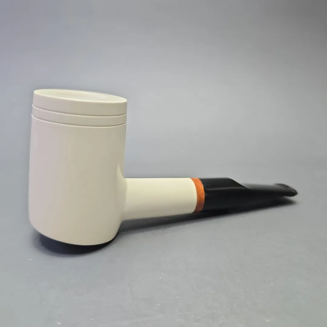 MBSD Meerschaum Deluxe Smooth Poker with Briar-Mortise (New) - Image 2