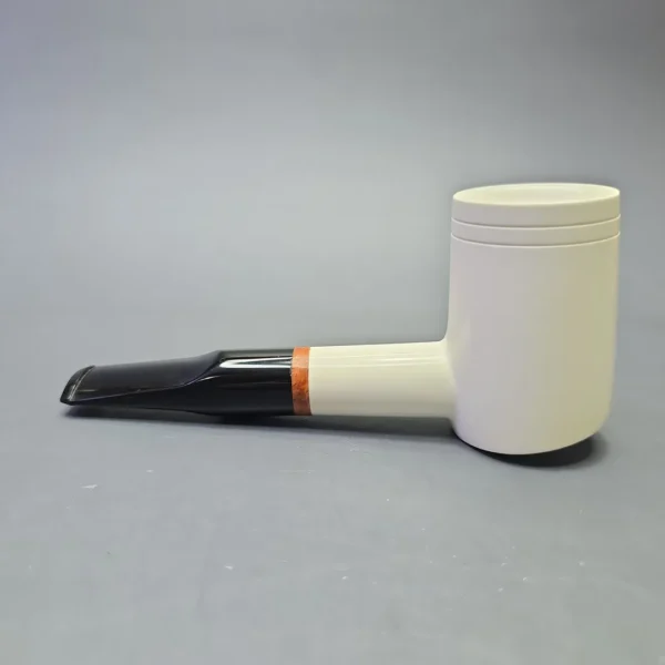 MBSD Meerschaum Deluxe Smooth Poker with Briar-Mortise (New) - Image 4