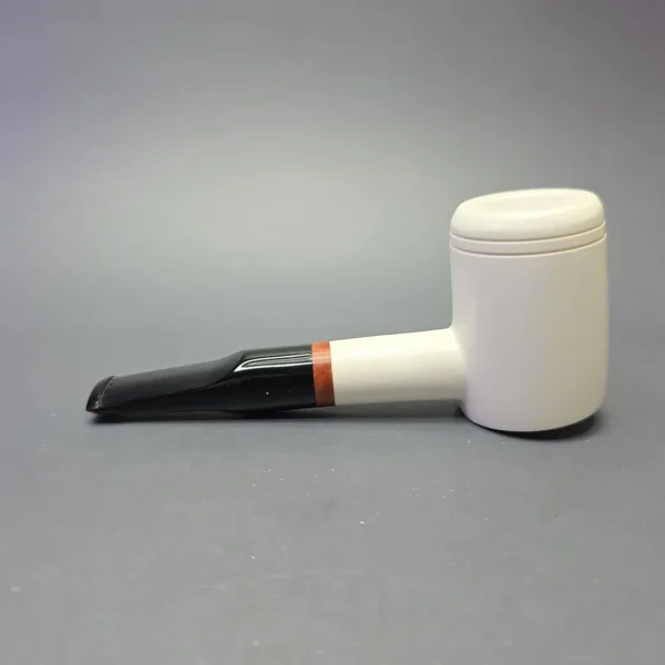 MBSD Meerschaum Deluxe Smooth Poker with Briar-Mortise (New) - Image 4