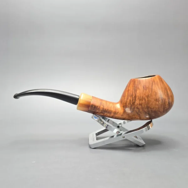 W.O. Larsen Straight Grain (6) Extra Large Smooth Diplomat with Horn (Estate) - Image 4