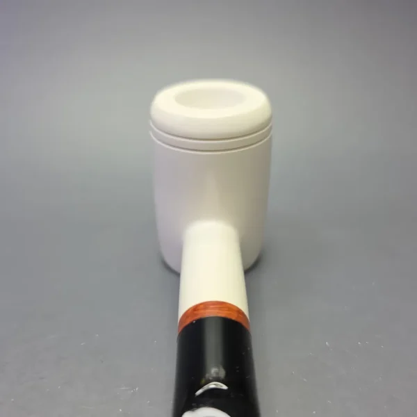 MBSD Meerschaum Deluxe Smooth Poker with Briar-Mortise (New) - Image 6