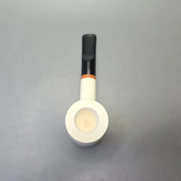 MBSD Meerschaum Deluxe Smooth Poker with Briar-Mortise (New) - Image 7