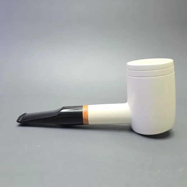 MBSD Meerschaum Deluxe Smooth Poker with Briar-Mortise (New) - Image 4