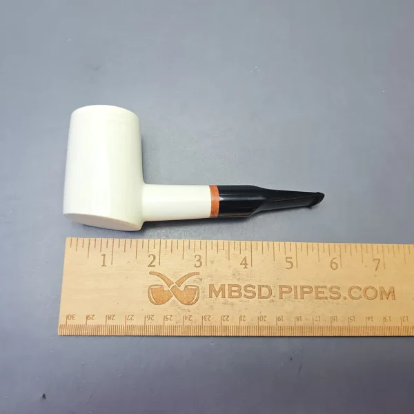 MBSD Meerschaum Deluxe Smooth Poker with Briar-Mortise (New) - Image 10