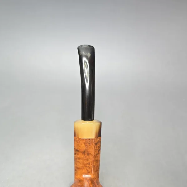 W.O. Larsen Straight Grain (6) Extra Large Smooth Diplomat with Horn (Estate) - Image 7
