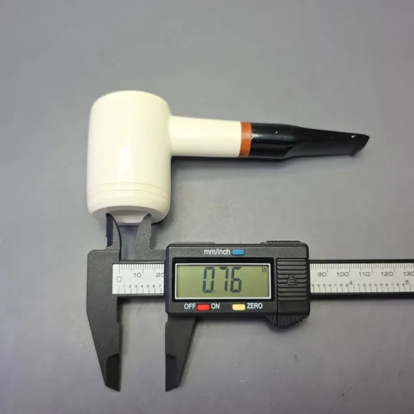 MBSD Meerschaum Deluxe Smooth Poker with Briar-Mortise (New) - Image 9