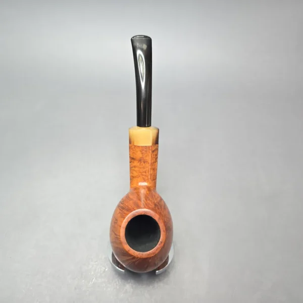 W.O. Larsen Straight Grain (6) Extra Large Smooth Diplomat with Horn (Estate) - Image 8
