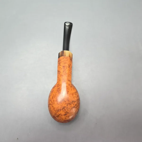 W.O. Larsen Straight Grain (6) Extra Large Smooth Diplomat with Horn (Estate) - Image 9