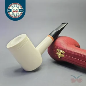 MBSD Meerschaum Deluxe Smooth Poker with Briar-Mortise (New)