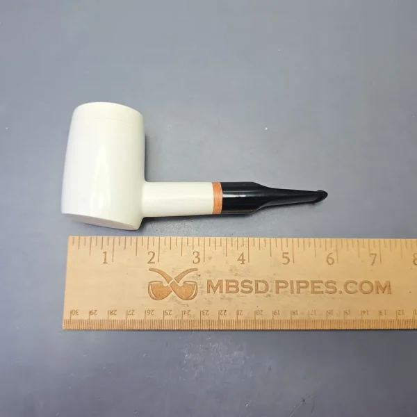 MBSD Meerschaum Deluxe Smooth Poker with Briar-Mortise (New) - Image 10