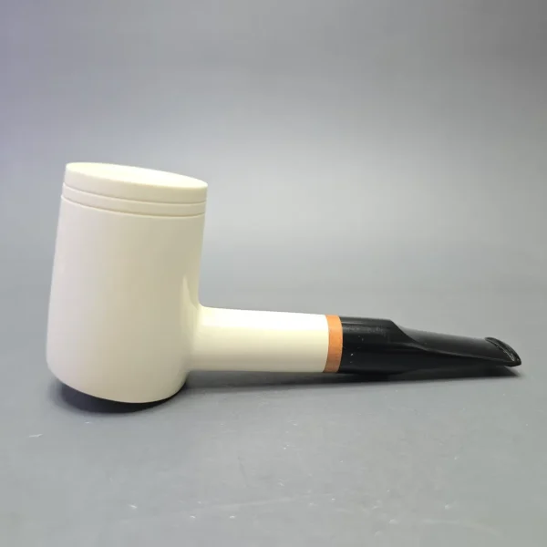 MBSD Meerschaum Deluxe Smooth Poker with Briar-Mortise (New) - Image 3
