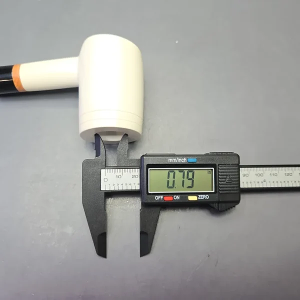 MBSD Meerschaum Deluxe Smooth Poker with Briar-Mortise (New) - Image 11