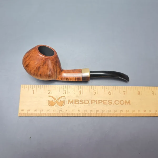 W.O. Larsen Straight Grain (6) Extra Large Smooth Diplomat with Horn (Estate) - Image 12
