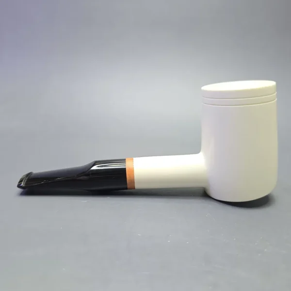 MBSD Meerschaum Deluxe Smooth Poker with Briar-Mortise (New) - Image 5