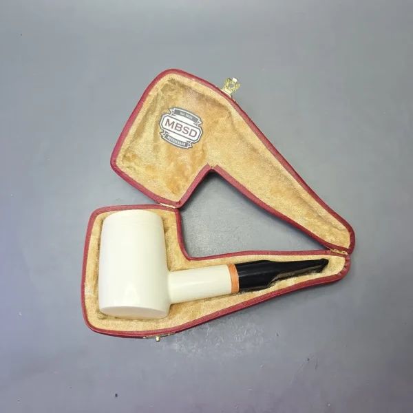 MBSD Meerschaum Deluxe Smooth Poker with Briar-Mortise (New) - Image 13