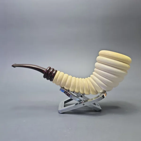 Fikri Baki Magnum Beehive Carved Horn with Cumberland (Estate) - Image 5