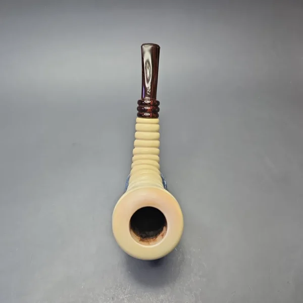 Fikri Baki Magnum Beehive Carved Horn with Cumberland (Estate) - Image 9