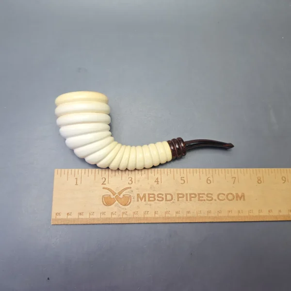 Fikri Baki Magnum Beehive Carved Horn with Cumberland (Estate) - Image 12