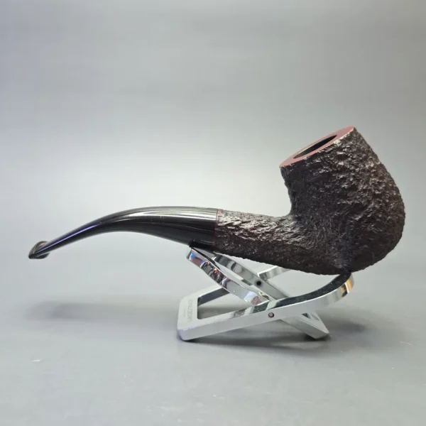 James Upshall Bark Group 6 Partially Rusticated Bent Billiard (Unsmoked Estate) - Image 4