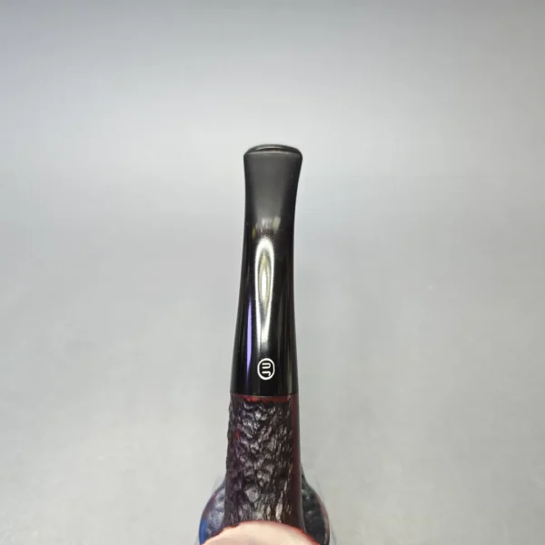 James Upshall Bark Group 6 Partially Rusticated Bent Billiard (Unsmoked Estate) - Image 7