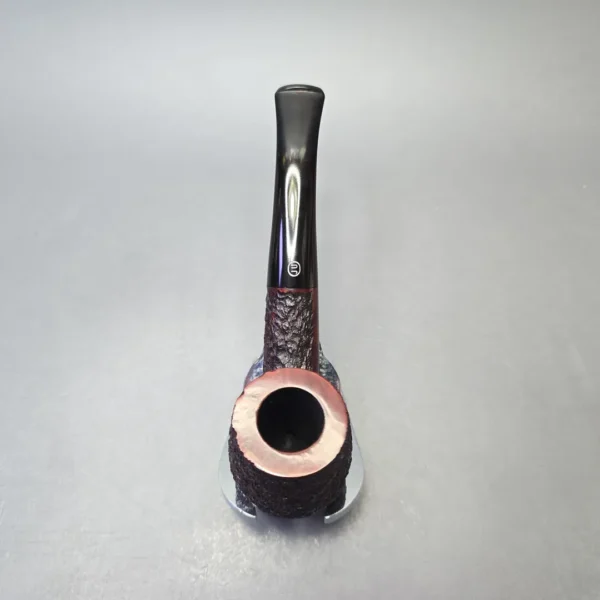 James Upshall Bark Group 6 Partially Rusticated Bent Billiard (Unsmoked Estate) - Image 8
