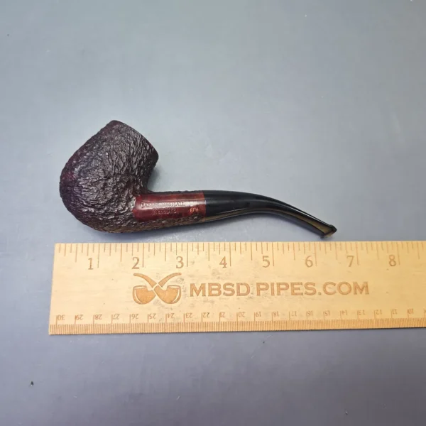 James Upshall Bark Group 6 Partially Rusticated Bent Billiard (Unsmoked Estate) - Image 11
