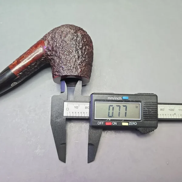 James Upshall Bark Group 6 Partially Rusticated Bent Billiard (Unsmoked Estate) - Image 12