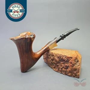 Preben Holm (for Pipe-Lon) (Early Piece; c.1960s)) Extra Large Smooth Freehand with Horn (Estate)