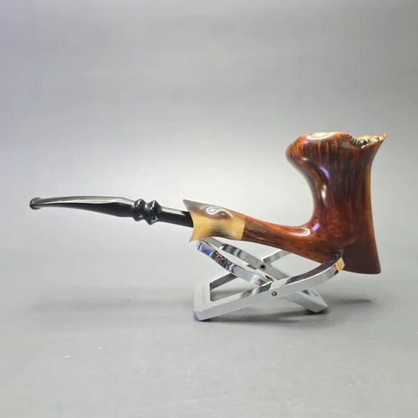 Preben Holm (for Pipe-Lon) (Early Piece; c.1960s)) Extra Large Smooth Freehand with Horn (Estate) - Image 4