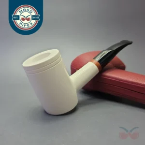 MBSD Meerschaum Deluxe Smooth Poker with Briar-Mortise (New)