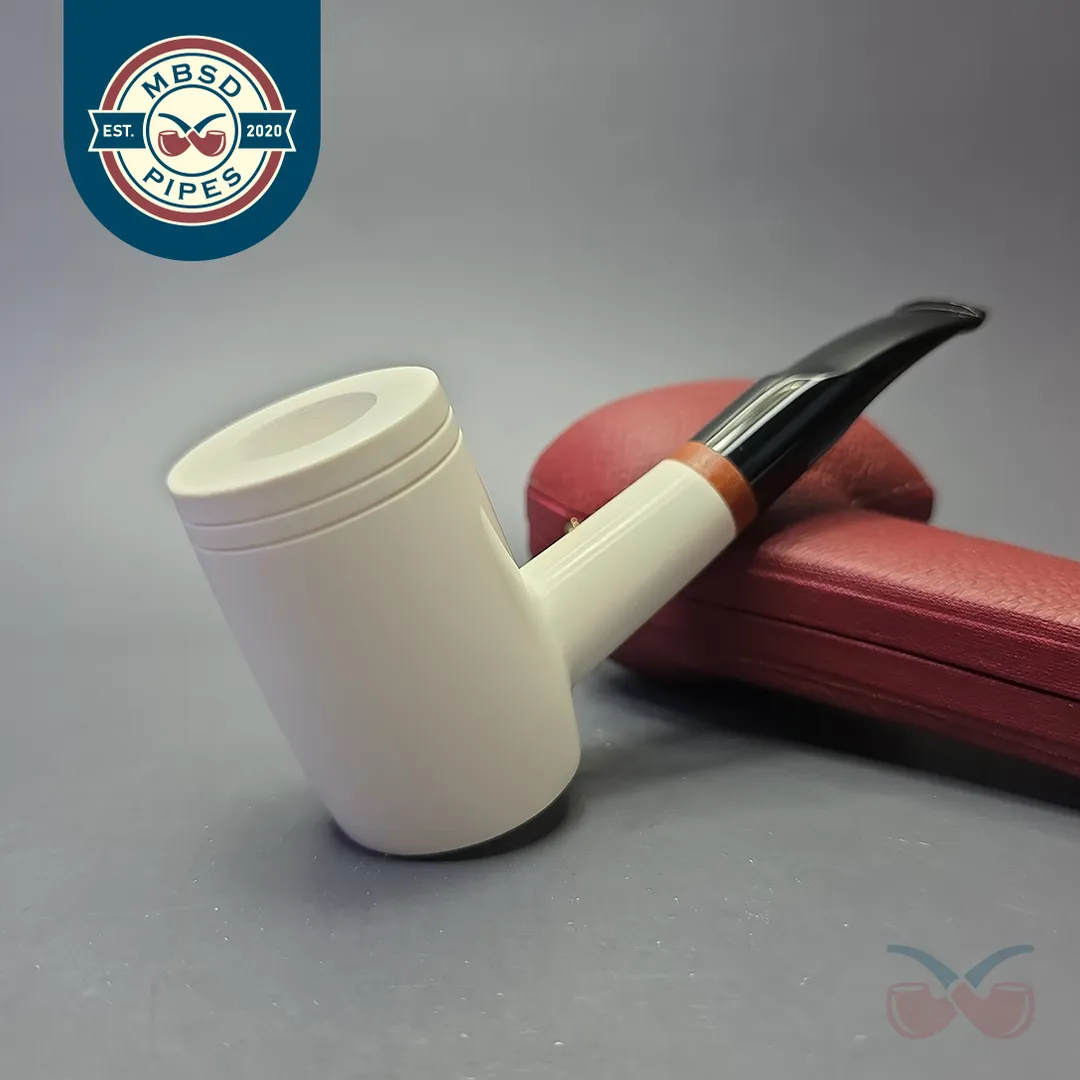 MBSD Meerschaum Deluxe Smooth Poker with Briar-Mortise (New)